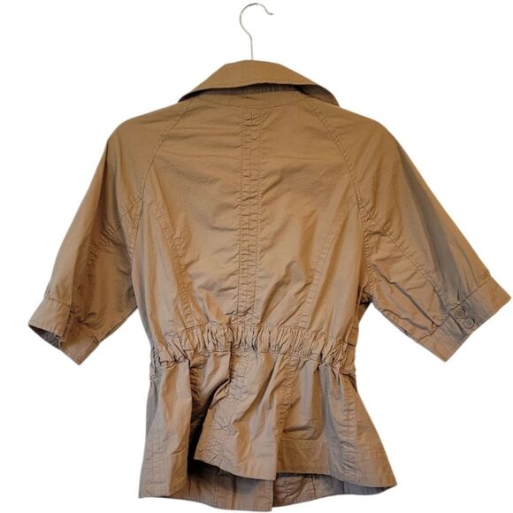 Lane Bryant Women's Camel Cargo Cinch Casual Jacket Size 14 - Picture 2 of 5